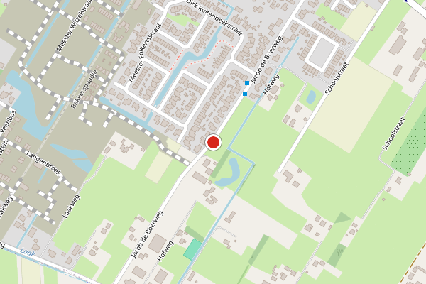 Brandweer-melding op Jacob de Boerweg, Nijkerkerveen op 3 juli, kaart-overzicht