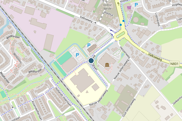 Politie-melding op Rietberglaan, Barneveld op 6 juli, kaart-overzicht