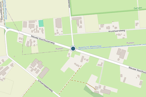 Politie-melding op Nieuwe Voorthuizerweg, Nijkerk op 5 juli, kaart-overzicht