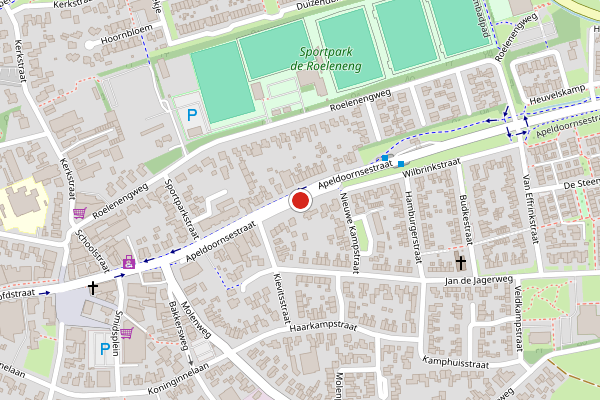 Brandweer-melding op Apeldoornsestraat, Voorthuizen op 8 mei, kaart-overzicht