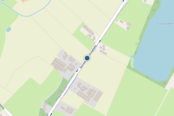Politie-melding op Renswoudsestraatweg, Barneveld op 9 juli, kaart-overzicht