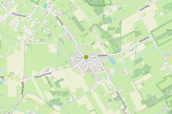 Ambulance-melding op Zwartebroek op 10 juli, kaart-overzicht