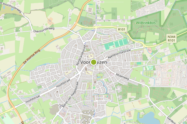 Ambulance-melding op Voorthuizen op 15 juli, kaart-overzicht