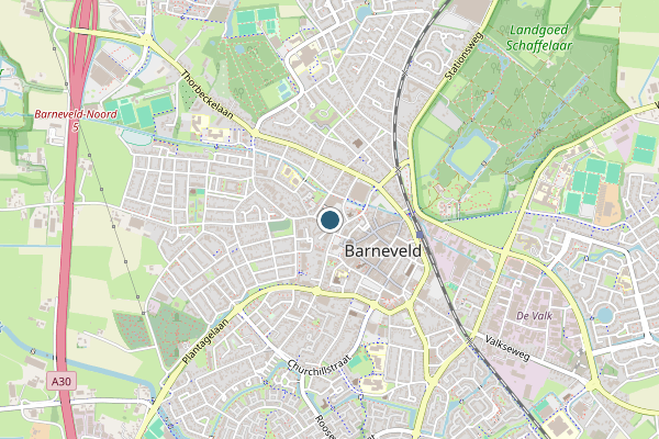 Politie-melding op personenauto), Barneveld op 14 juli, kaart-overzicht