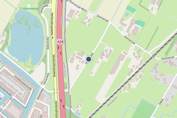 Politie-melding op Domstraat, Nijkerkerveen op 14 april, kaart-overzicht