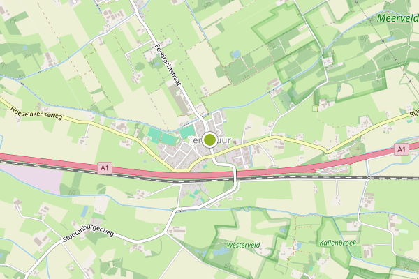 Ambulance-melding op Terschuur op 16 juli, kaart-overzicht