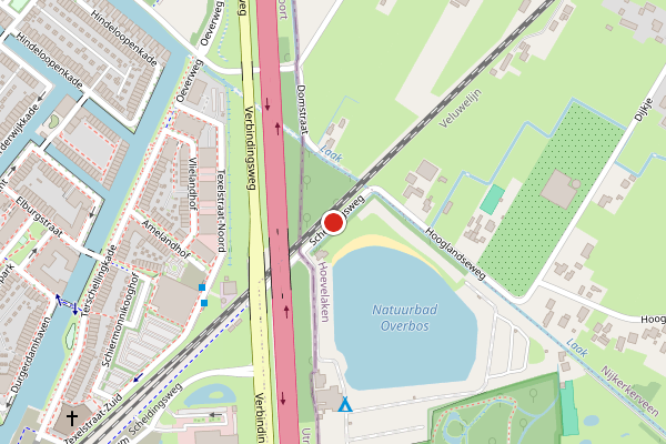 Brandweer-melding op Scheidingsweg, Hoevelaken op 16 juli, kaart-overzicht