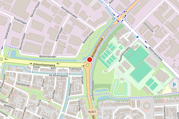 Brandweer-melding op Nijkerk op 20 juli, kaart-overzicht