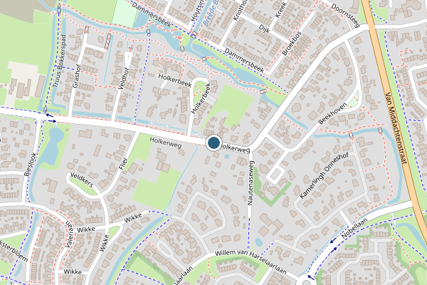 Politie-melding op Holkerweg, Nijkerk op 24 juli, kaart-overzicht