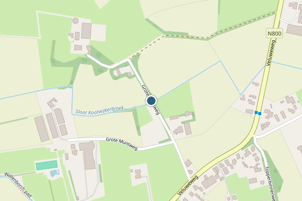 Politie-melding op Grote Muntweg, Kootwijkerbroek op 24 juli, kaart-overzicht