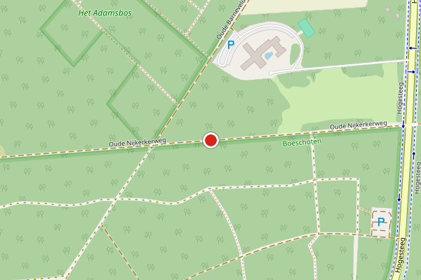 Brandweer-melding op Oude Nijkerkerweg, Garderen op 21 juni, kaart-overzicht