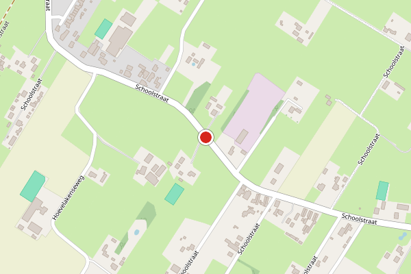 Brandweer-melding op Schoolstraat, Nijkerkerveen op 19 juni, kaart-overzicht
