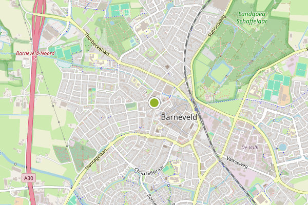 Ambulance-melding op Barneveld op 31 juli, kaart-overzicht