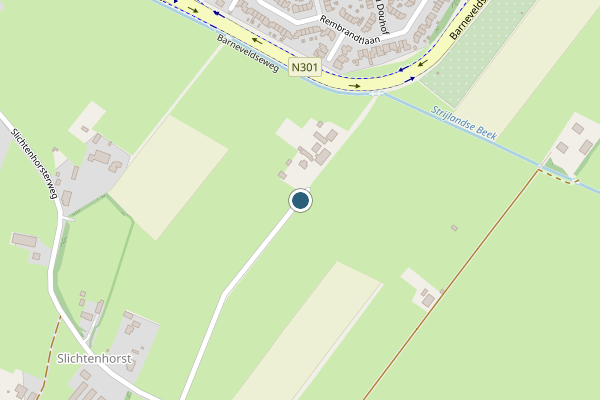 Politie-melding op Slichtenhorsterweg, Nijkerk op 31 juli, kaart-overzicht