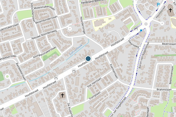 Politie-melding op Hoofdstraat, Voorthuizen op 1 augustus, kaart-overzicht