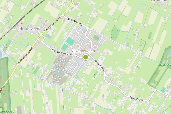 Ambulance-melding op Nijkerkerveen op 2 augustus, kaart-overzicht