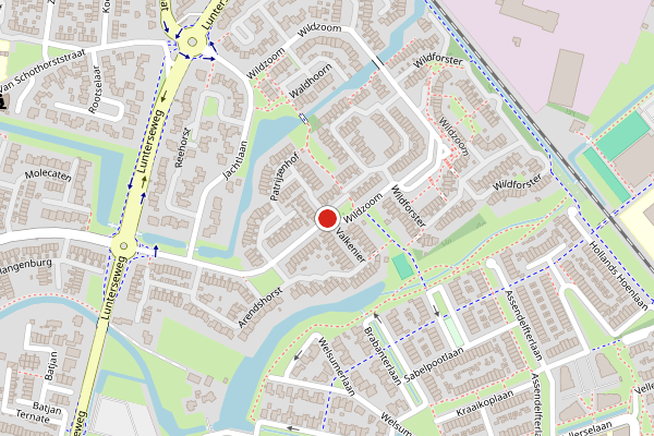 Brandweer-melding op Wildzoom, Barneveld op 2 augustus, kaart-overzicht