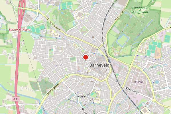 Brandweer-melding op Barneveld op 3 augustus, kaart-overzicht