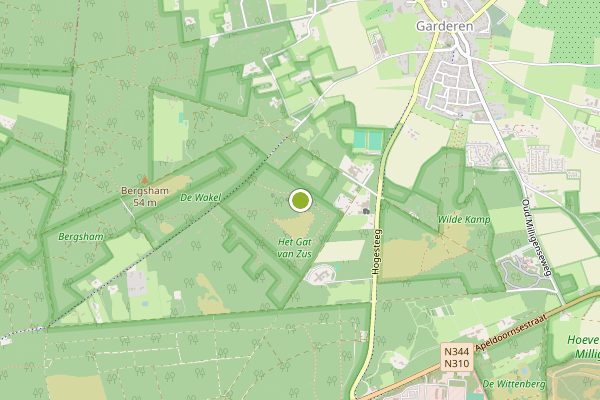 Ambulance-melding op Garderen op 7 augustus, kaart-overzicht