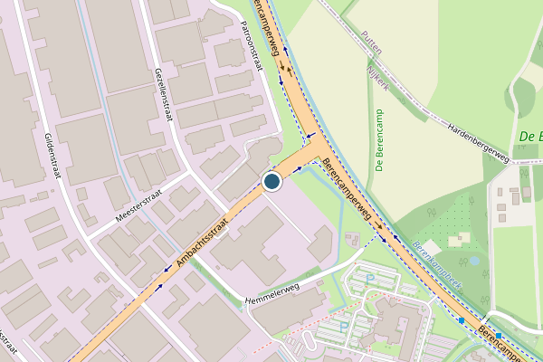 Politie-melding op Ambachtsstraat, Nijkerk op 22 mei, kaart-overzicht