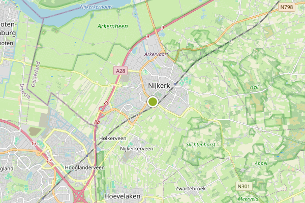 Ambulance-melding op Nijkerk op 24 mei, kaart-overzicht