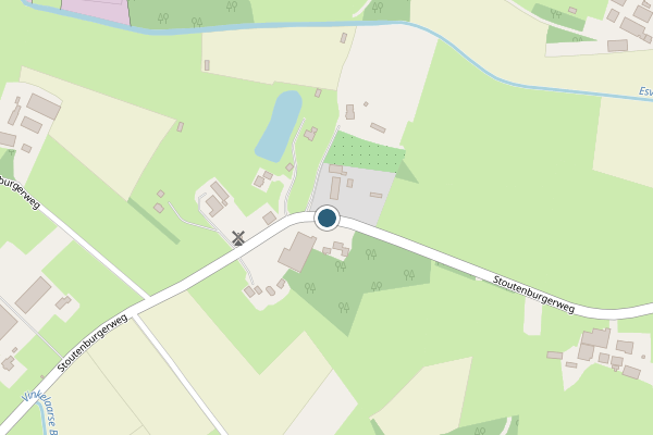 Politie-melding op Stoutenburgerweg, Terschuur op 24 mei, kaart-overzicht