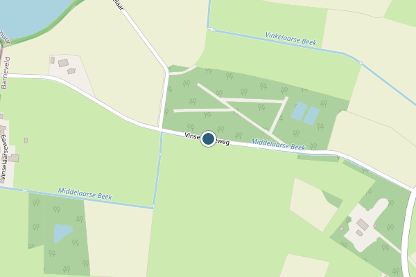 Politie-melding op Vinselaarseweg, Terschuur op 24 mei, kaart-overzicht