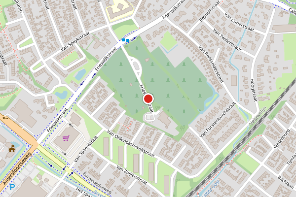 Brandweer-melding op Frieswijkstraat, Nijkerk op 24 mei, kaart-overzicht
