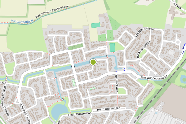 Ambulance-melding op Ambrosius van Ommerenlaan, Barneveld op 28 mei, kaart-overzicht