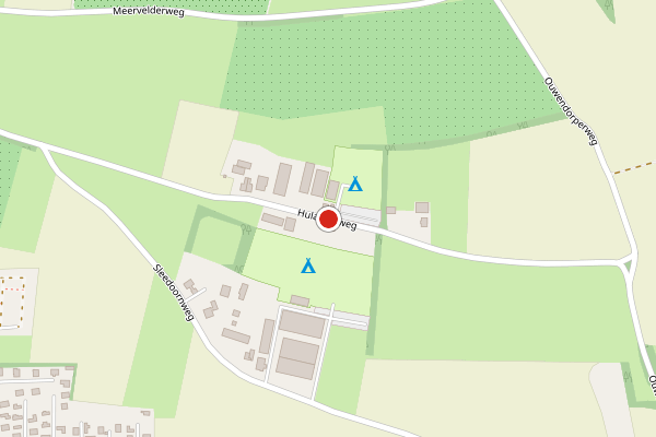 Brandweer-melding op Hulakkerweg, Garderen op 29 mei, kaart-overzicht
