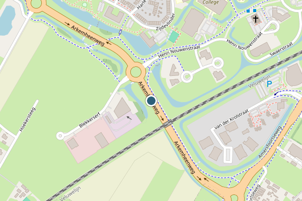 Politie-melding op Arkemheenweg, Nijkerk op 31 mei, kaart-overzicht