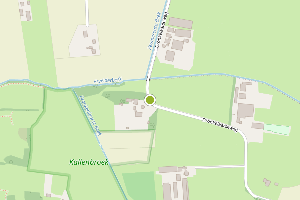 Ambulance-melding op Dronkelaarseweg, Terschuur op 31 mei, kaart-overzicht