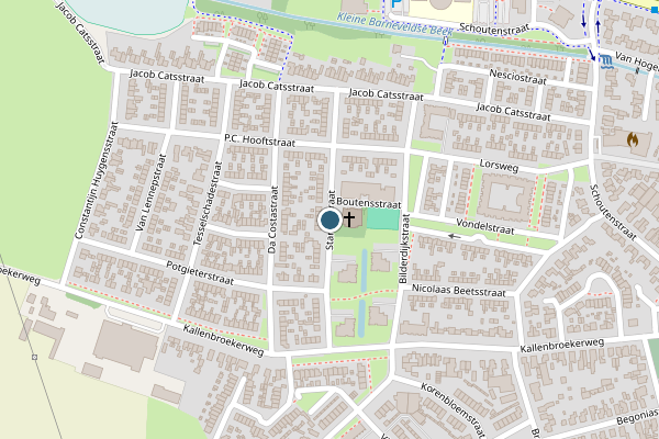 Politie-melding op Staringstraat, Barneveld op 5 juni, kaart-overzicht