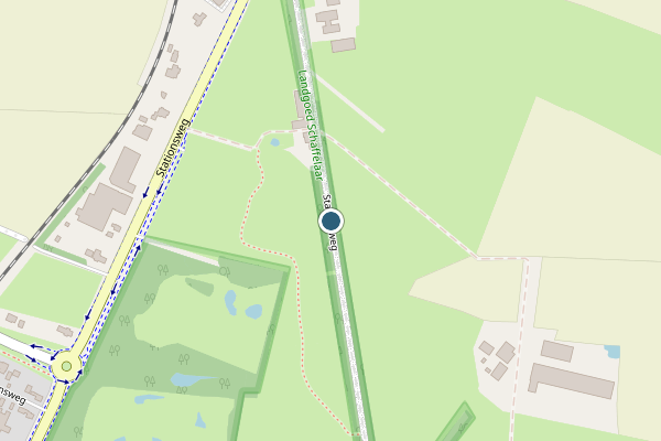 Politie-melding op Stationsweg, Barneveld op 6 juni, kaart-overzicht