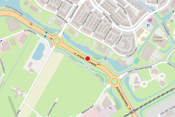 Brandweer-melding op Arkemheenweg, Nijkerk op 12 juni, kaart-overzicht