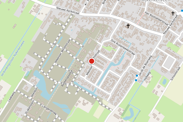 Brandweer-melding op Meester Folkertsstraat, Nijkerkerveen op 20 juni, kaart-overzicht