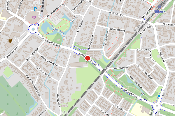 Brandweer-melding op Coltoflaan, Nijkerk op 20 juni, kaart-overzicht