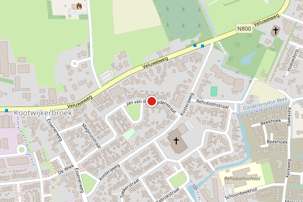 Brandweer-melding op Jan van der Heydenstraat, Kootwijkerbroek op 21 juni, kaart-overzicht