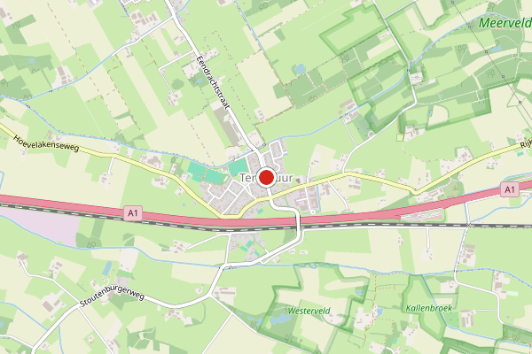 Brandweer-melding op Terschuur op 22 juni, kaart-overzicht