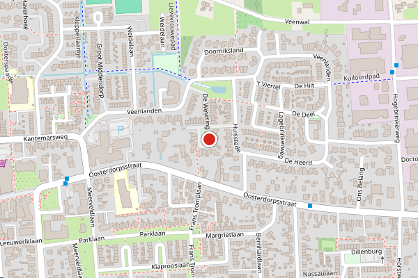 Brandweer-melding op Boersenserf, Hoevelaken op 25 juni, kaart-overzicht