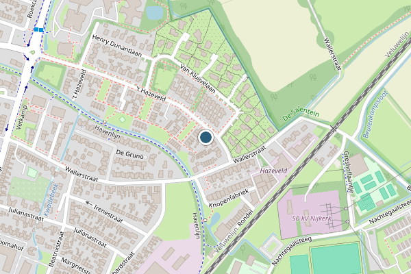 Politie-melding op 't Hazeveld, Nijkerk op 4 mei, kaart-overzicht