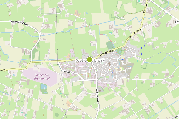 Ambulance-melding op Kootwijkerbroek op 24 april, kaart-overzicht