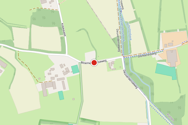 Brandweer-melding op Bloemendaalseweg, Nijkerk op 27 juni, kaart-overzicht